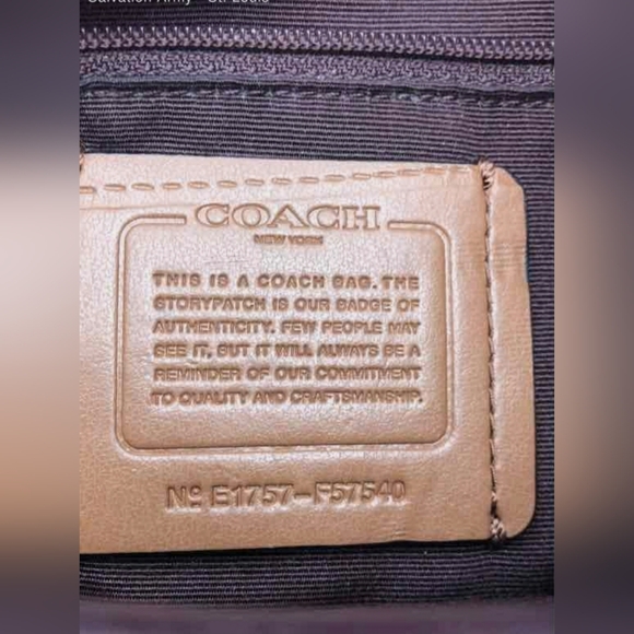 Coach Designer F57540 Burgundy Lexie Tote Bag Canvas/Leather Purse Handbag - Picture 7 of 7